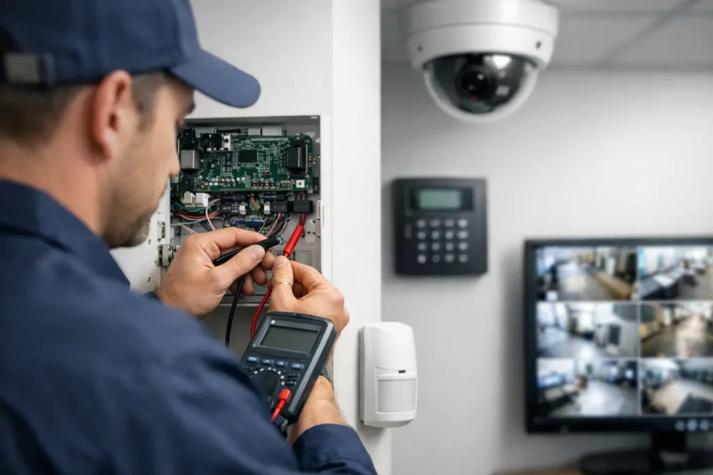 Guide maintenance système sécurité électronique